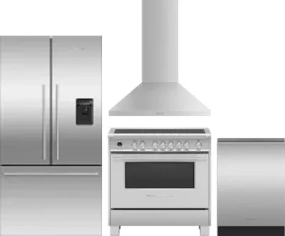 4 Piece Package Includes Refrigerator, Range, Hood And Dishwasher